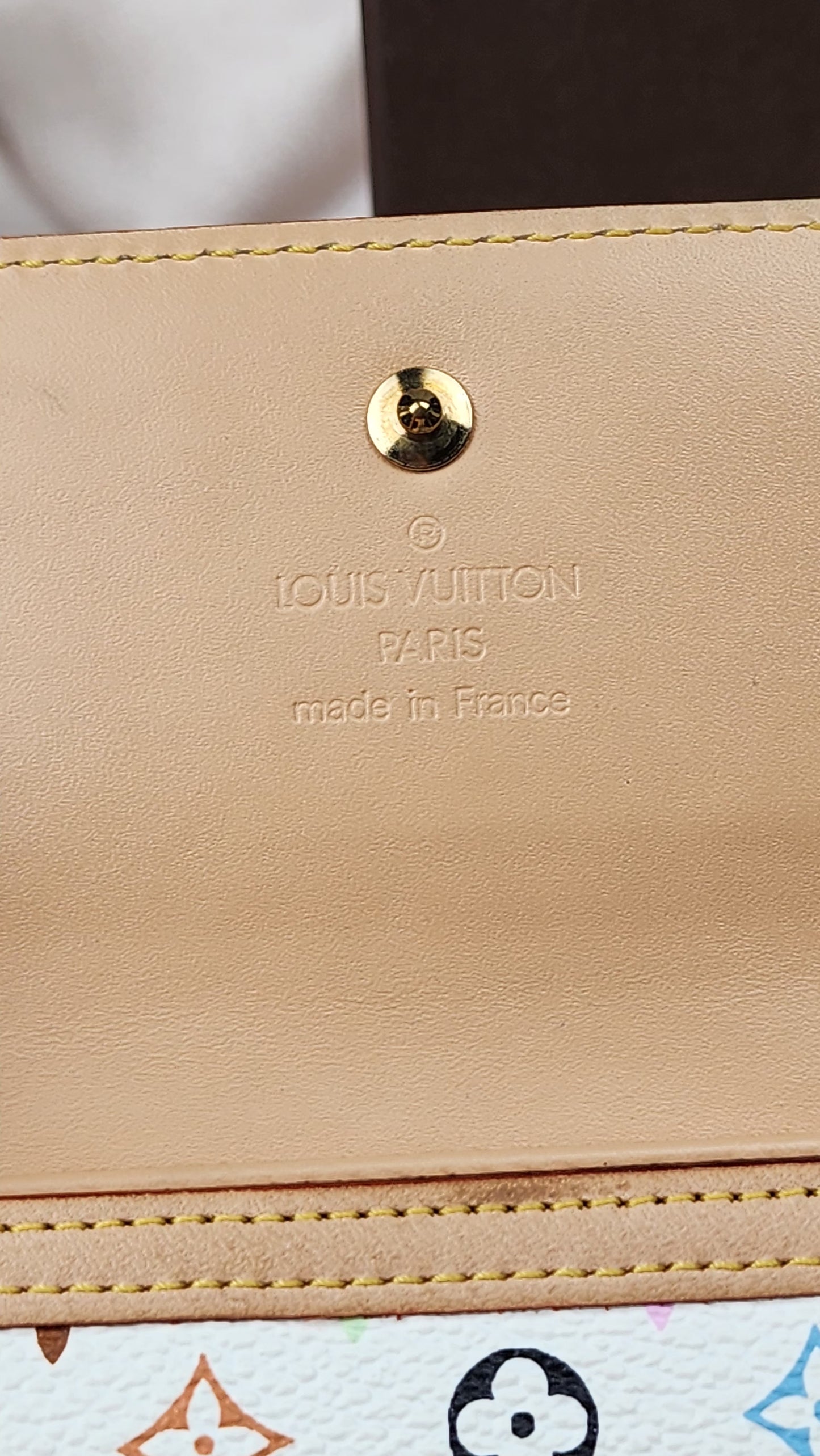 Louis Vuitton Multicolor Porte Monnaie Billets Cartes Credit - 988