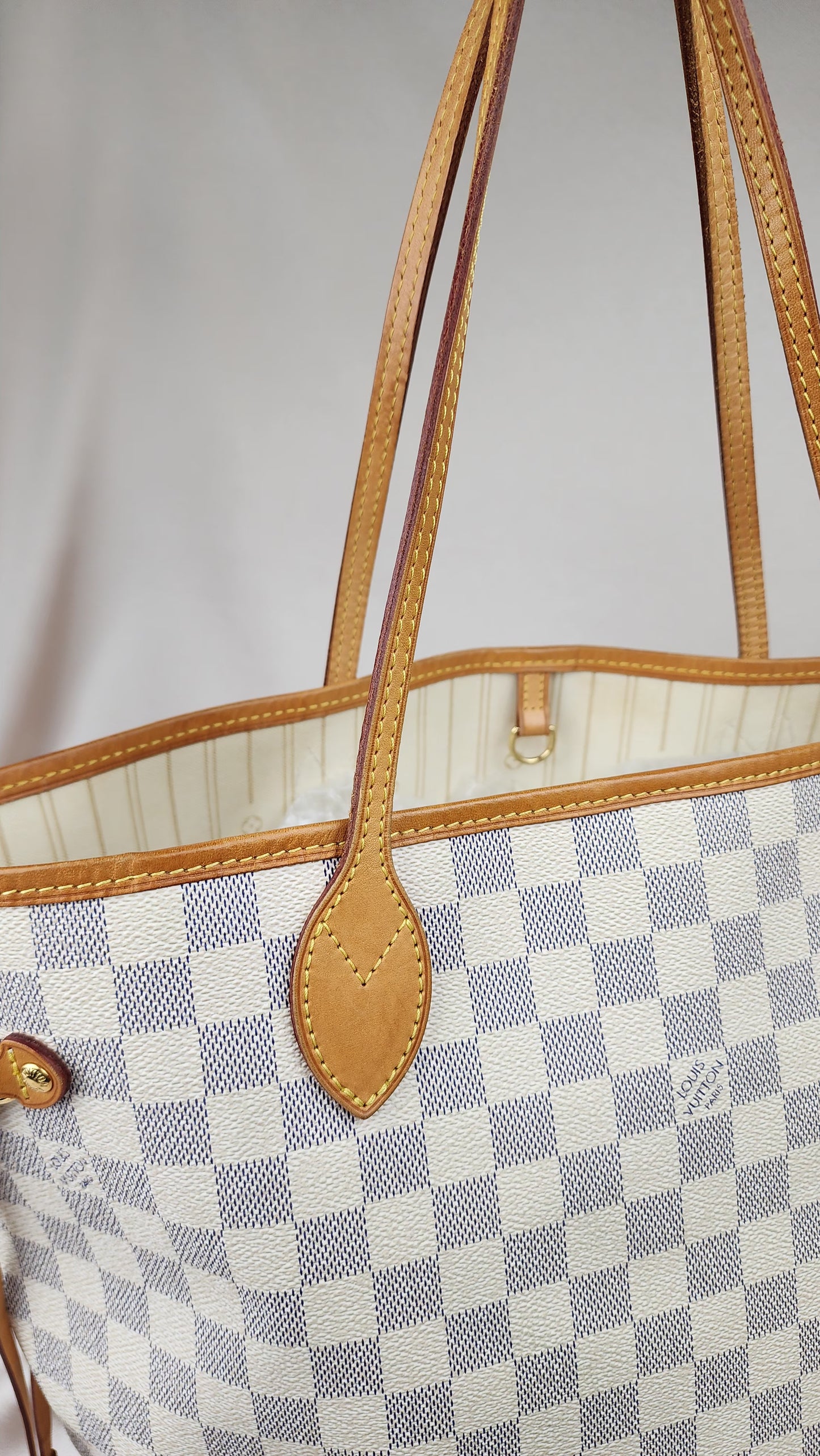 Louis Vuitton Damier Azur Neverfull MM Tote Bag - 1161