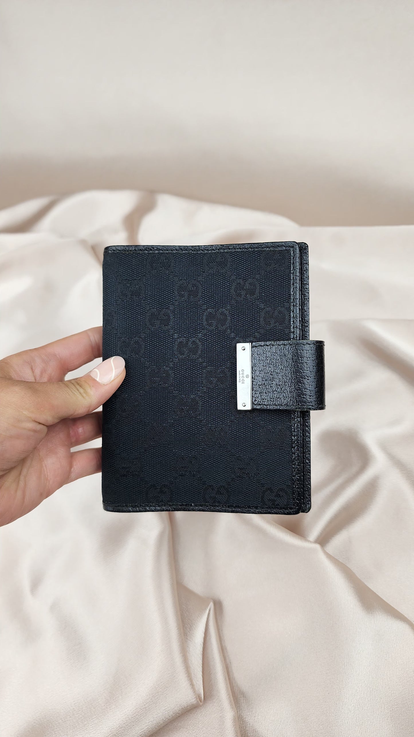 Gucci GG Black Canvas Day Planner - 1134