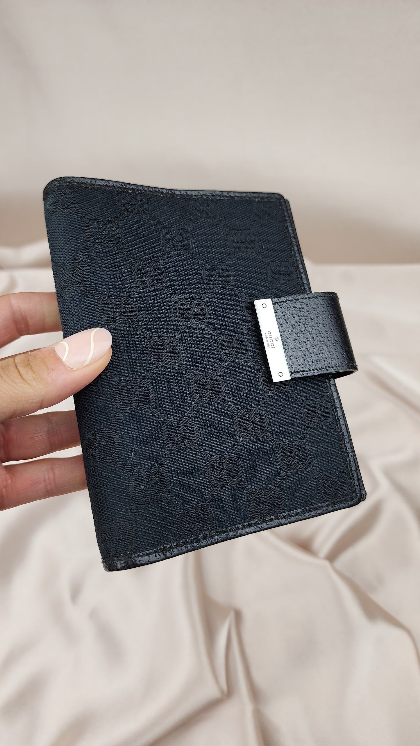 Gucci GG Black Canvas Day Planner - 1134