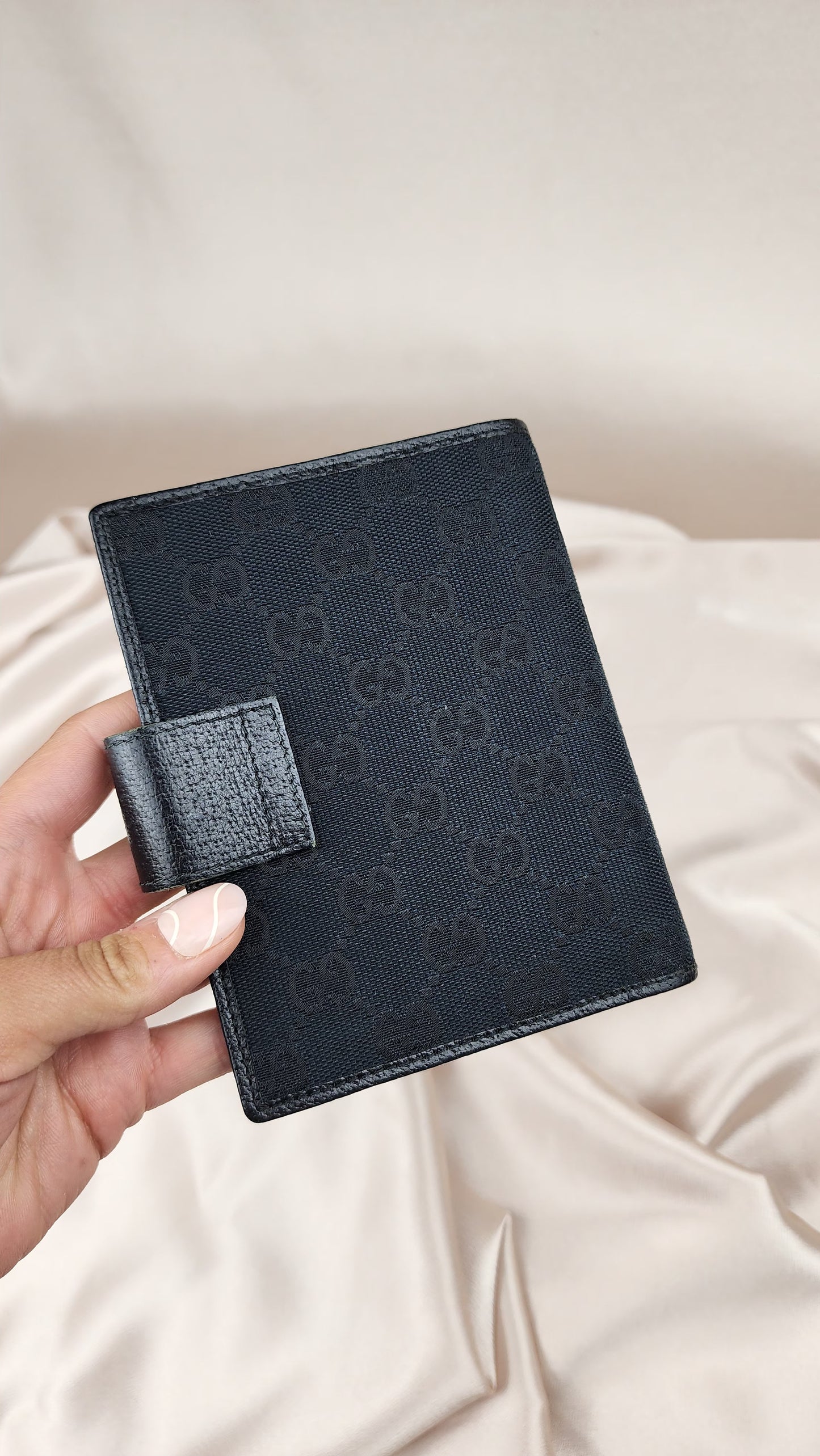 Gucci GG Black Canvas Day Planner - 1134