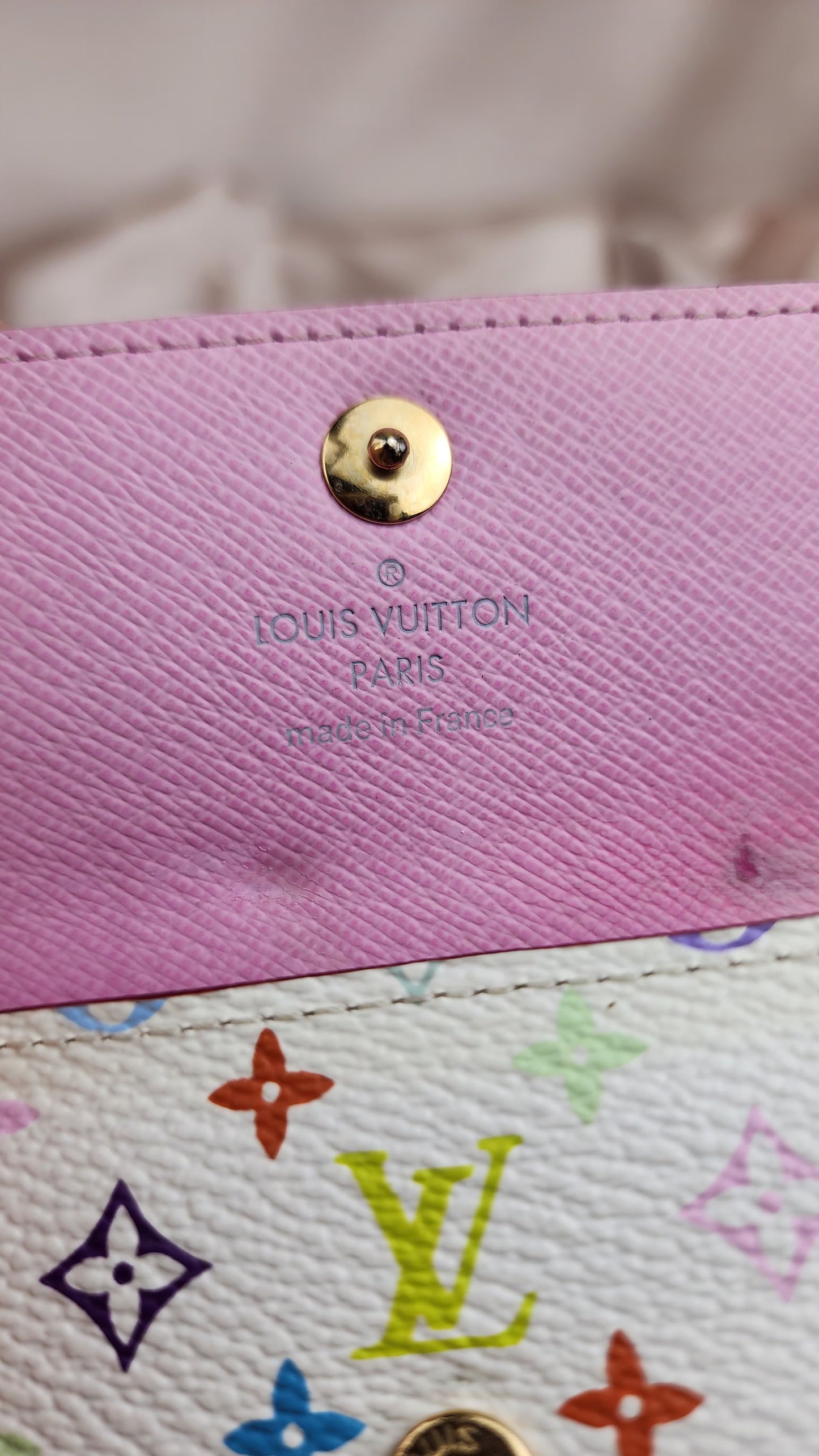 Louis Vuitton Monogram Multicolor 4 Ring Keys Case - 1152