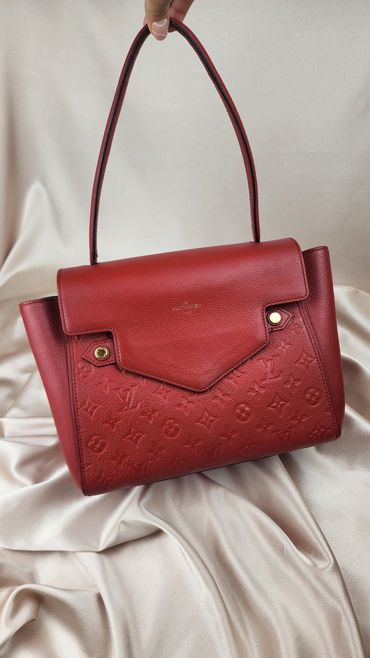 Louis Vuitton Monogram Red Empreinte Trocadero Hand Bag - 1194