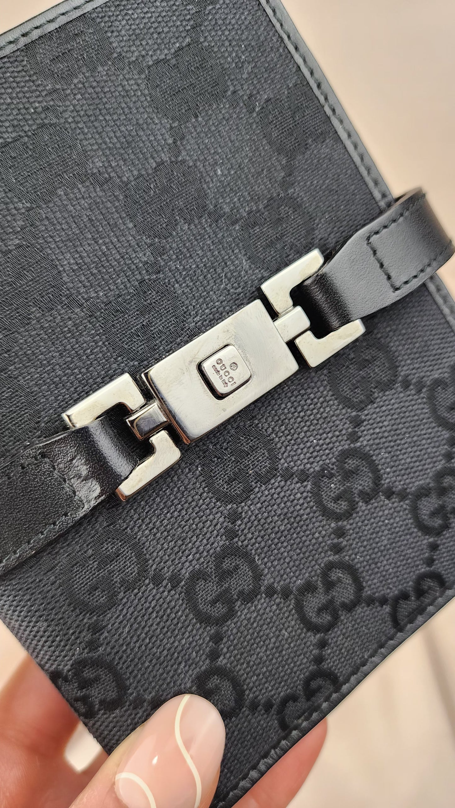 Gucci Black Jackie Day Planner Cover - 1132