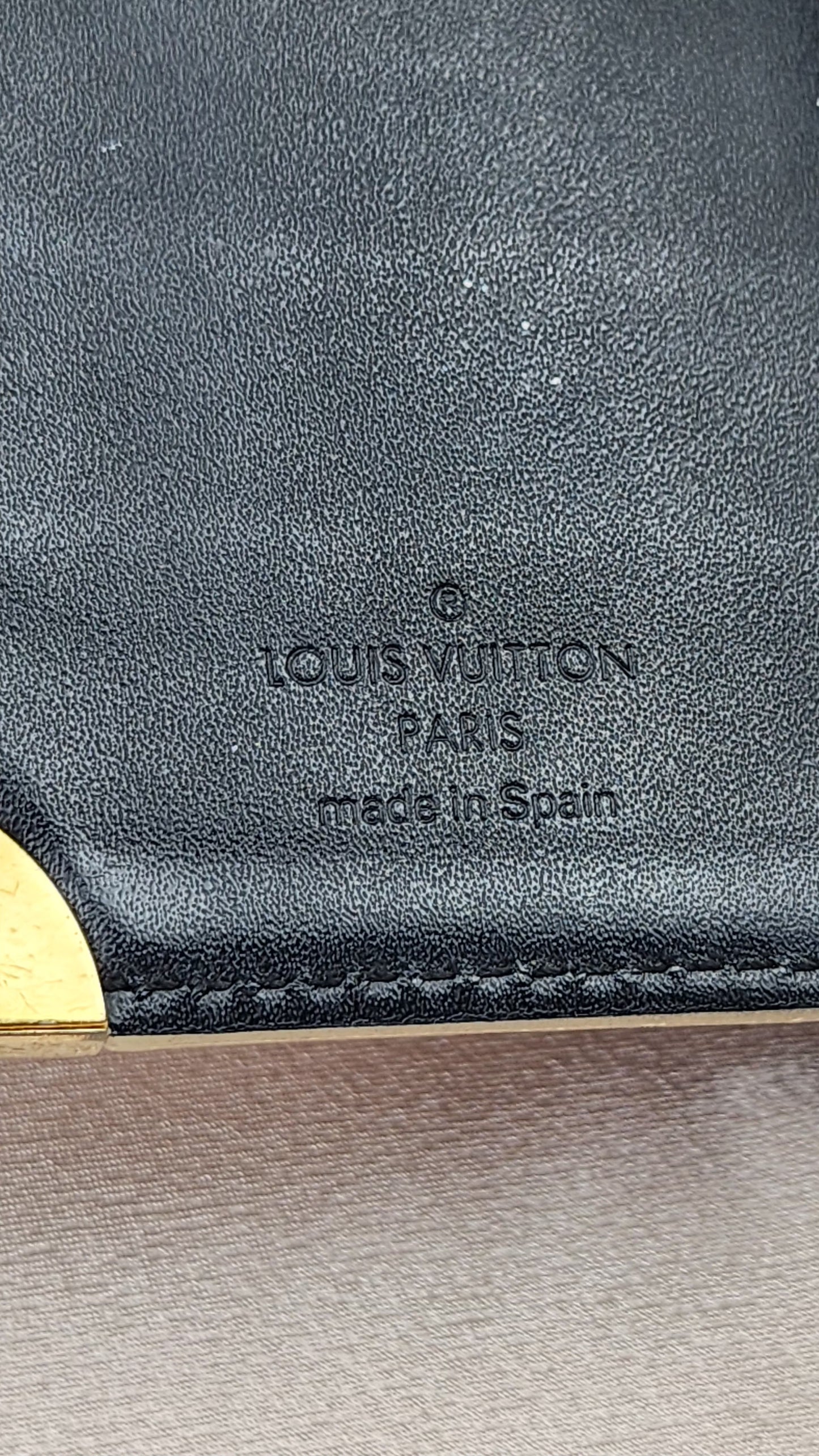 Louis Vuitton Black Leather PM Agenda - 0614