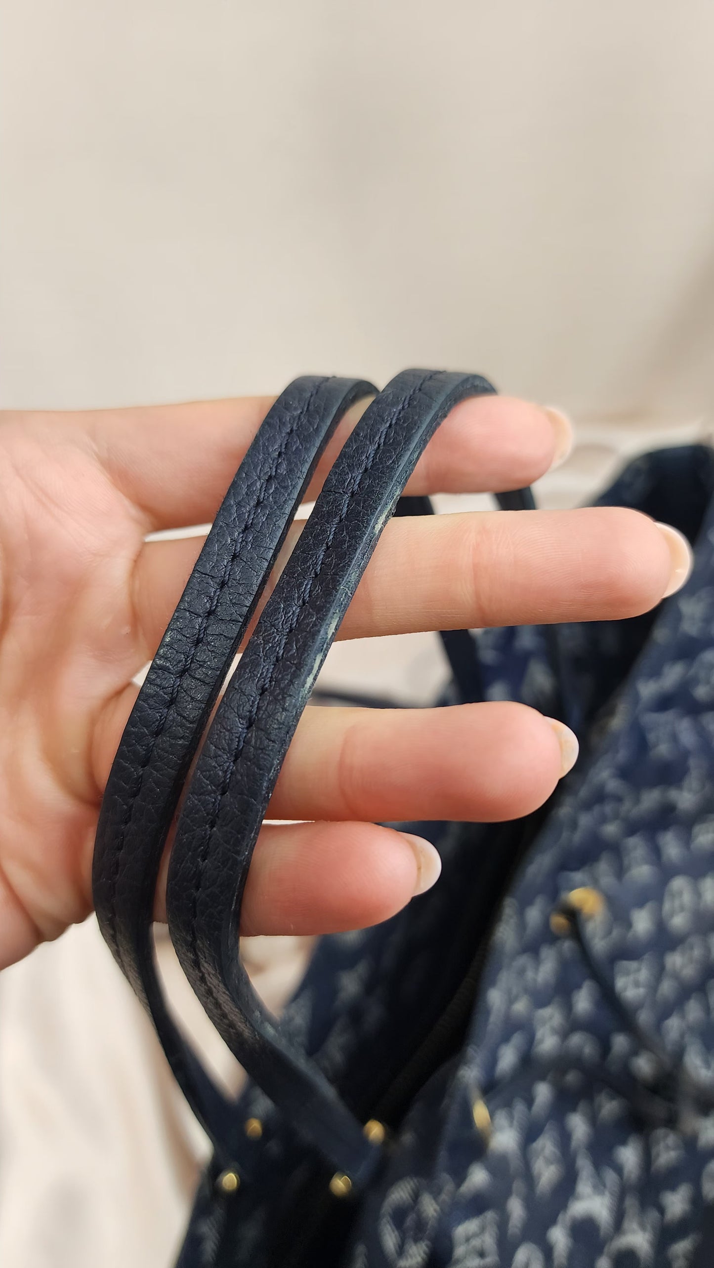 Louis Vuitton Noefull Blue Denim Tote - 1271