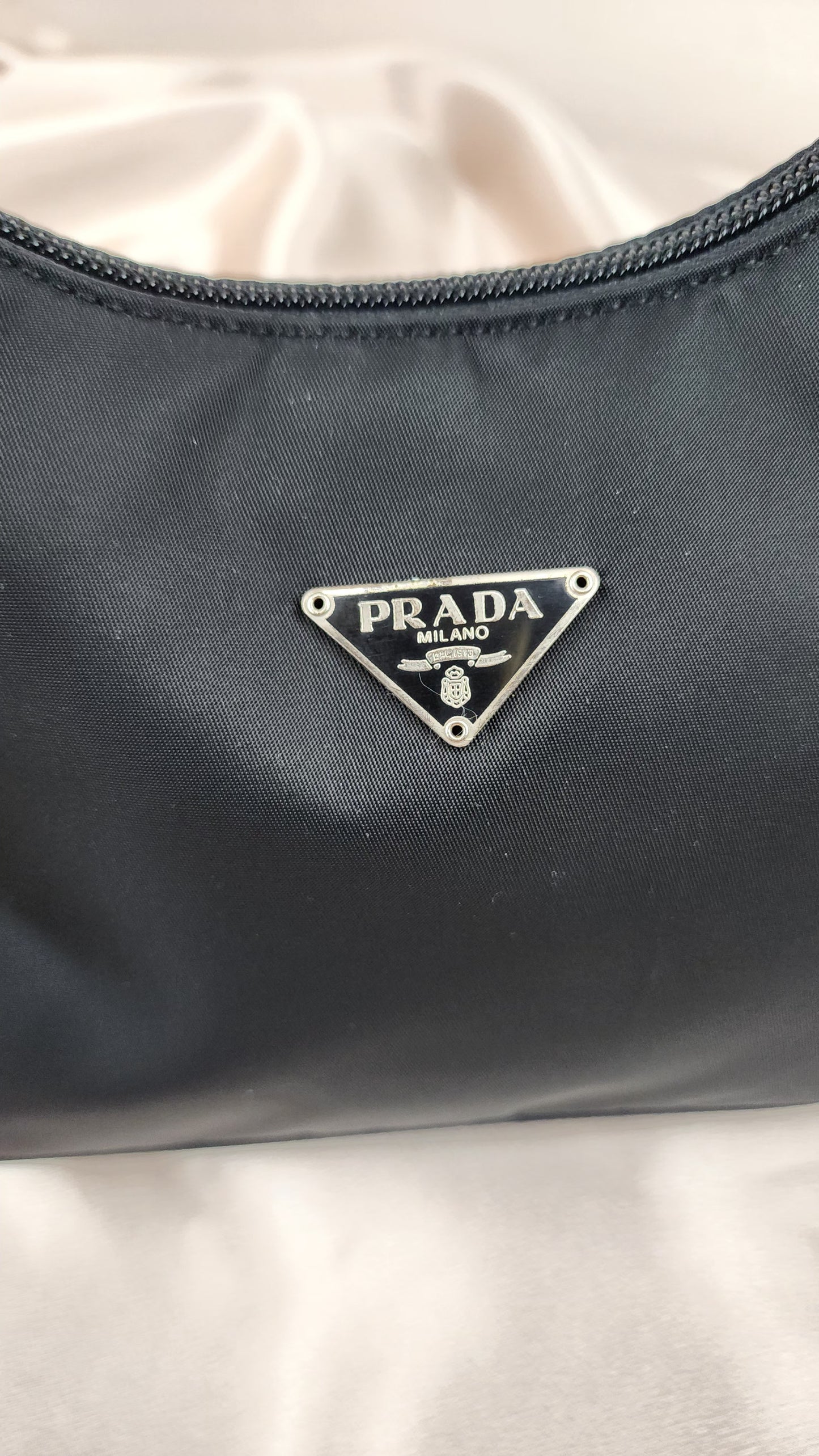 Prada Mini Black Nylon Shoulder Bag - 1312