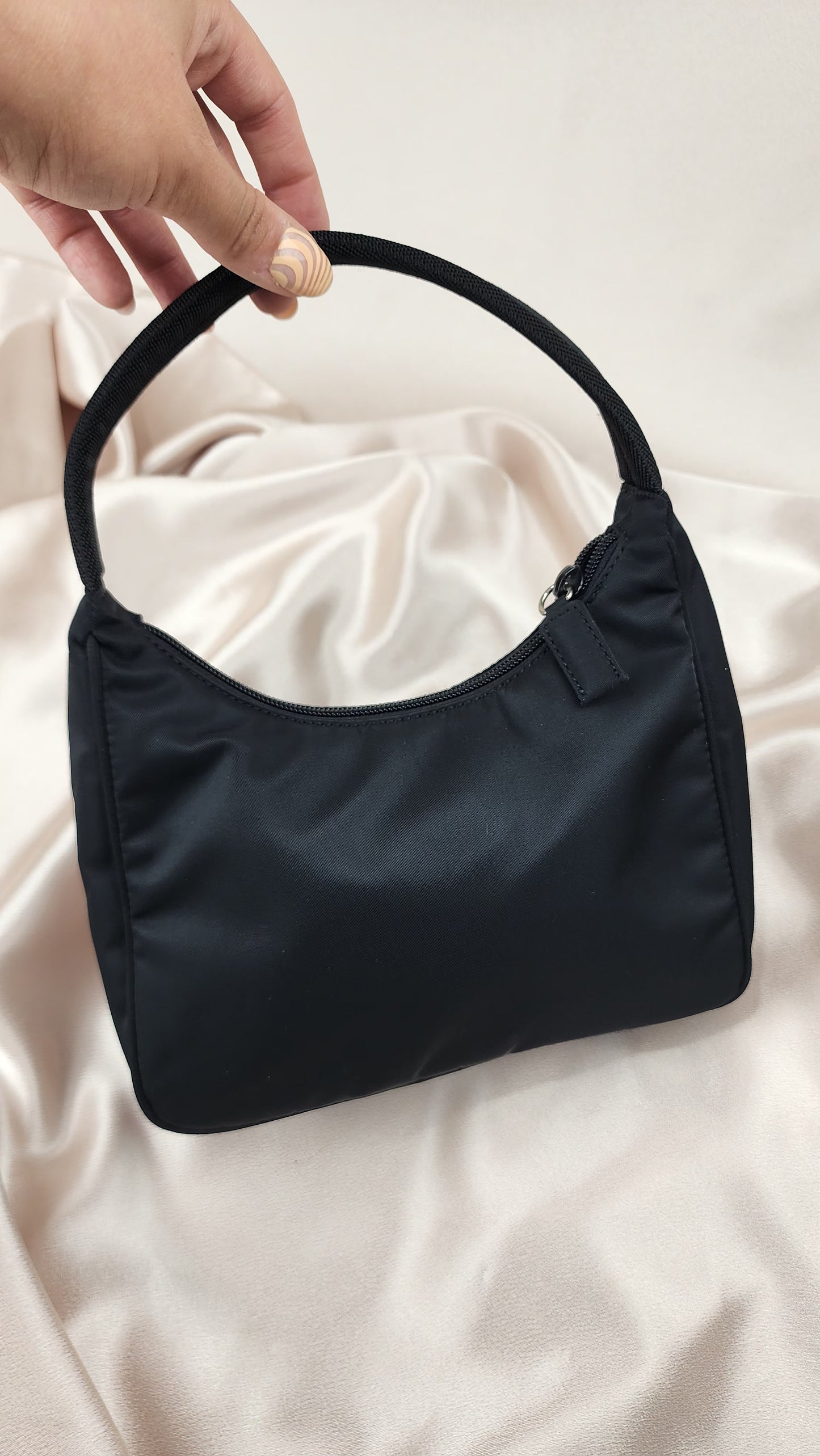 Prada Mini Black Nylon Shoulder Bag - 1312