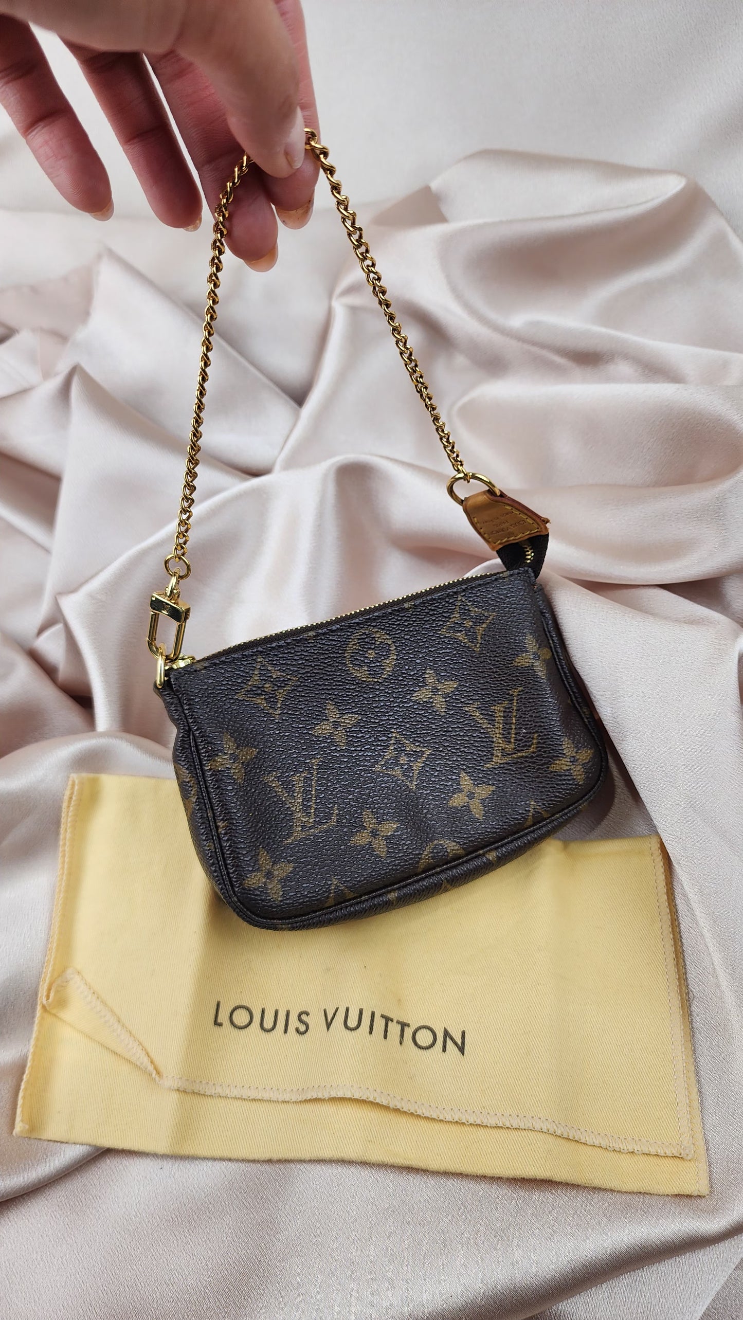 Louis Vuitton Monogram Mini Pochette Accessoires Pouch - 1124