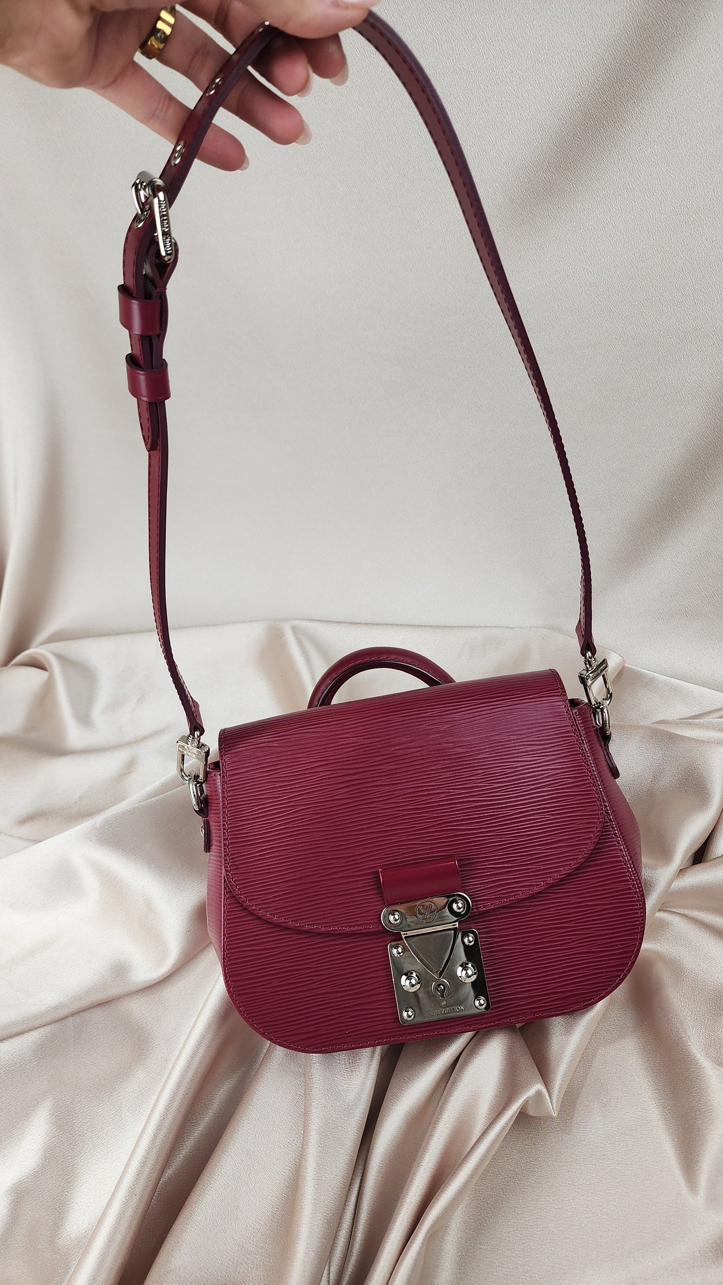 Louis Vuitton Pink/Burgandy Eden Shoulder Bag - 0654