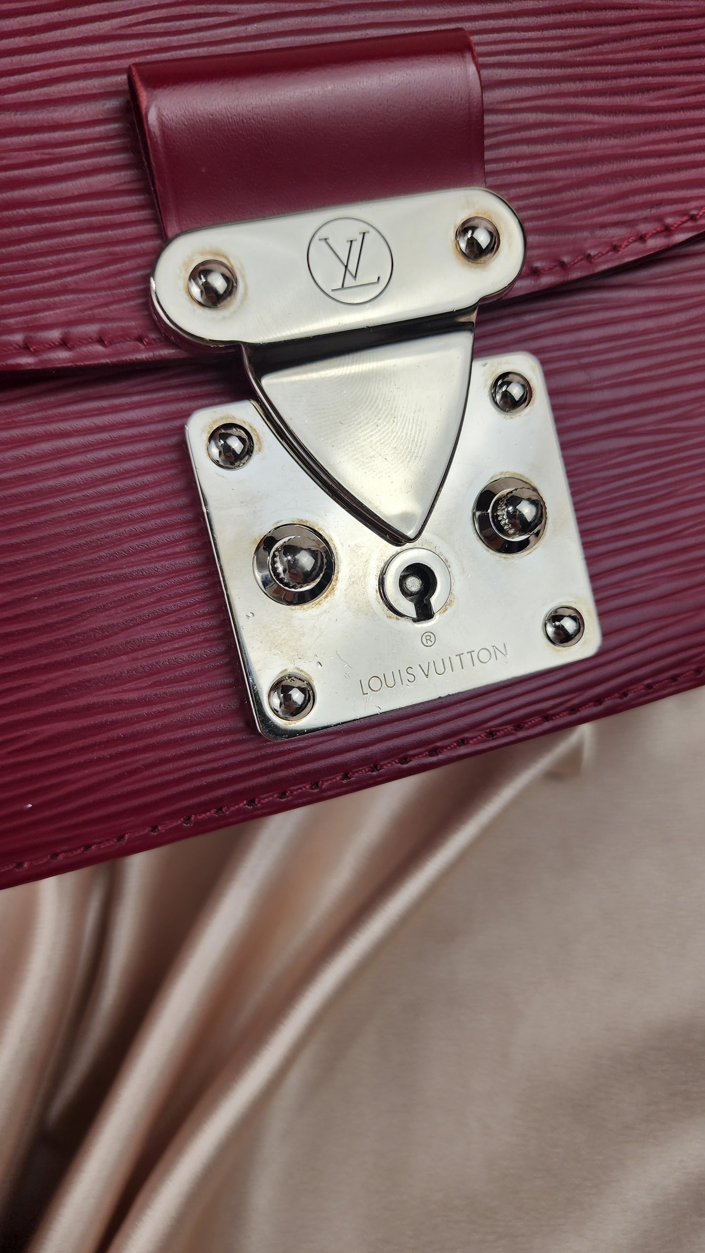 Louis Vuitton Pink/Burgandy Eden Shoulder Bag - 0654