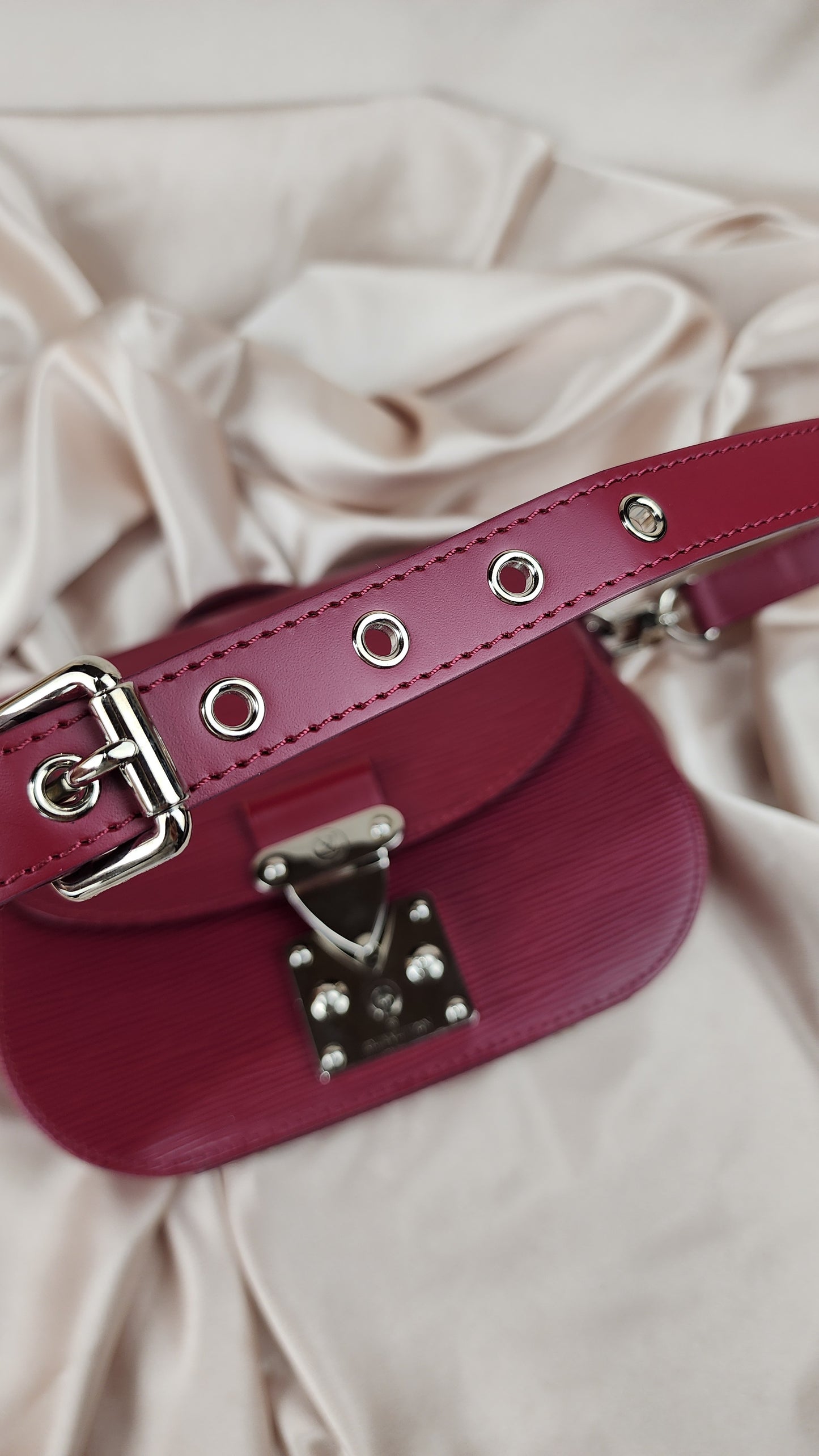 Louis Vuitton Pink/Burgandy Eden Shoulder Bag - 0654