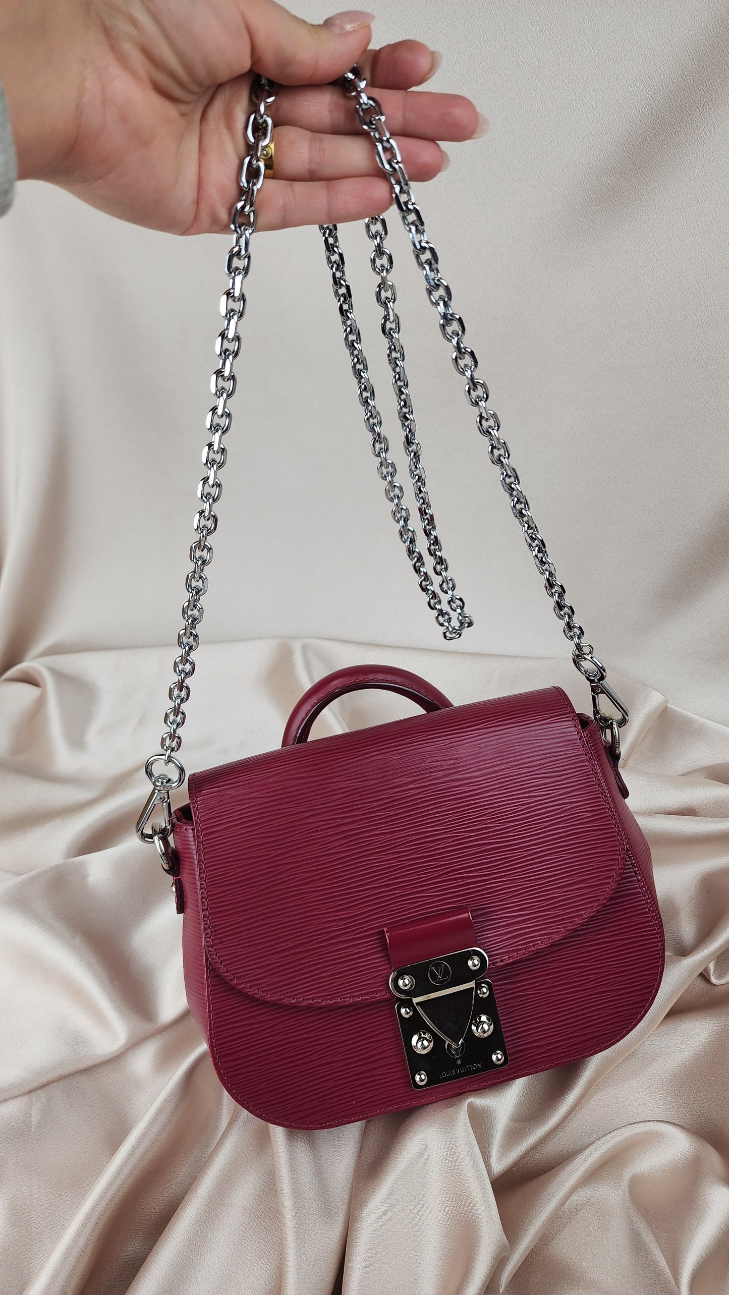 Louis Vuitton Pink/Burgandy Eden Shoulder Bag - 0654