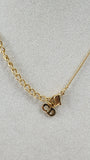 Christian Dior Gold Tone Round Pendant Necklace - 1357