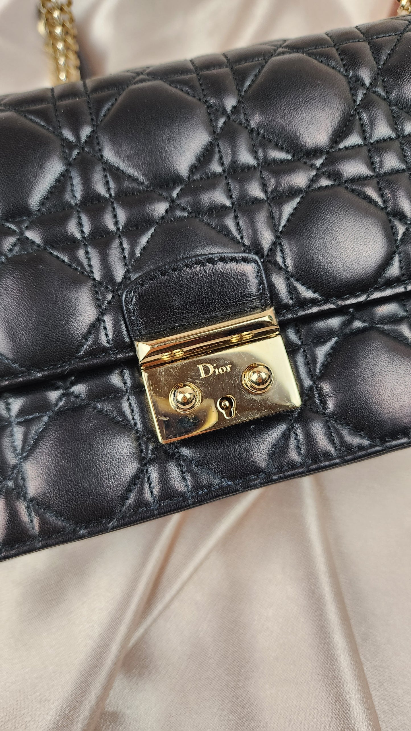 Christian Dior Miss Dior Canage Chain Crossbody Bag - 1490