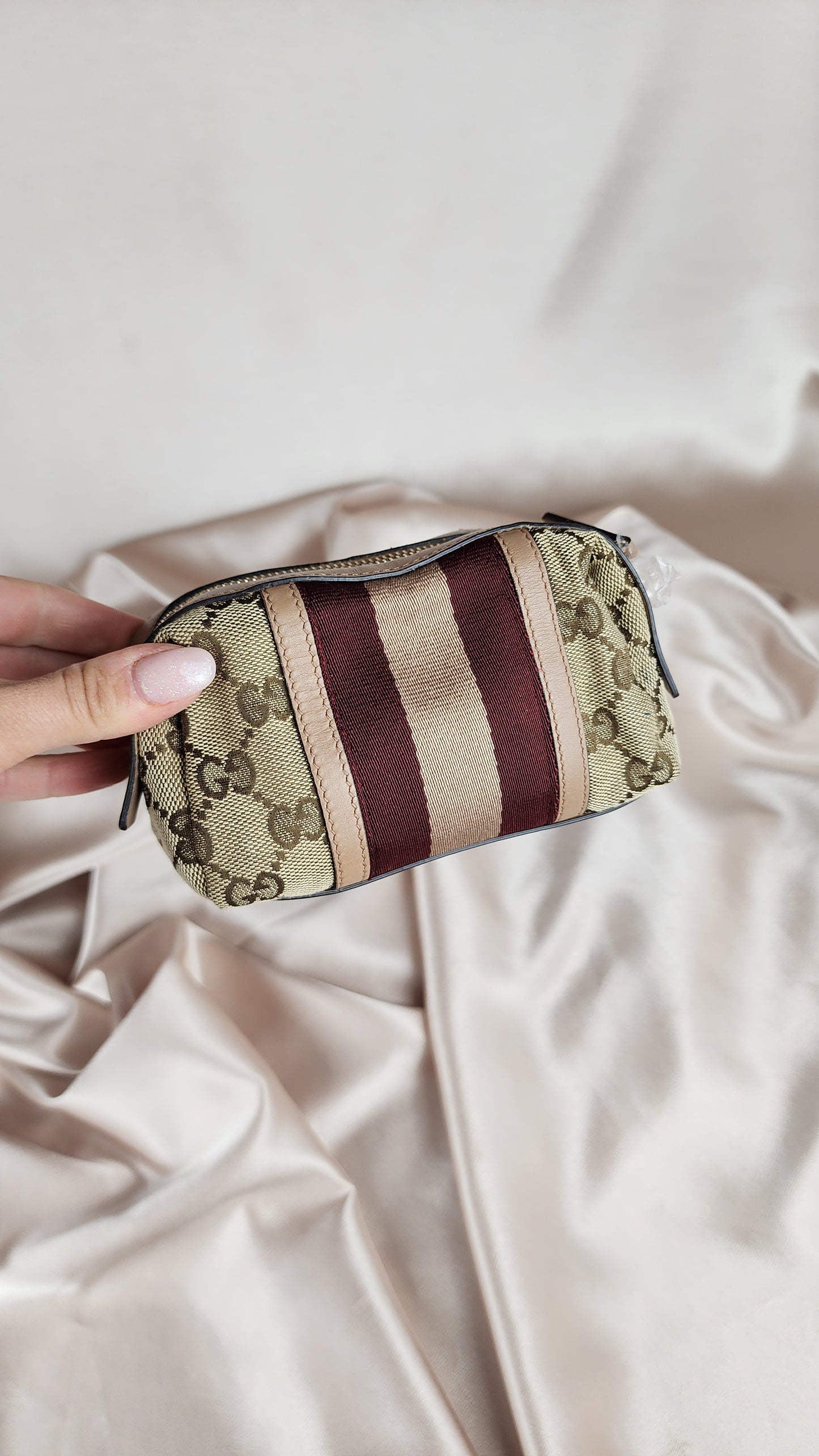 Gucci GG Canvas Sherry Line Pouch -1522