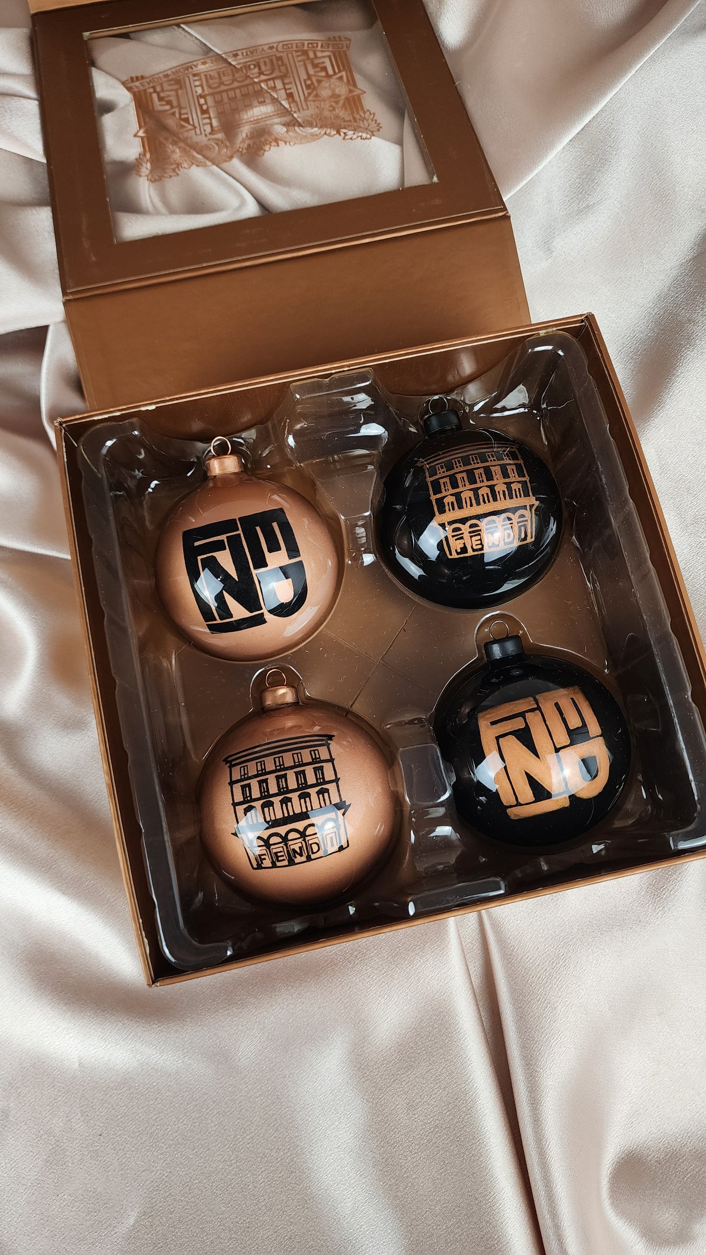 Fendi Glass Christmas Tree Ornaments gift set - 1525