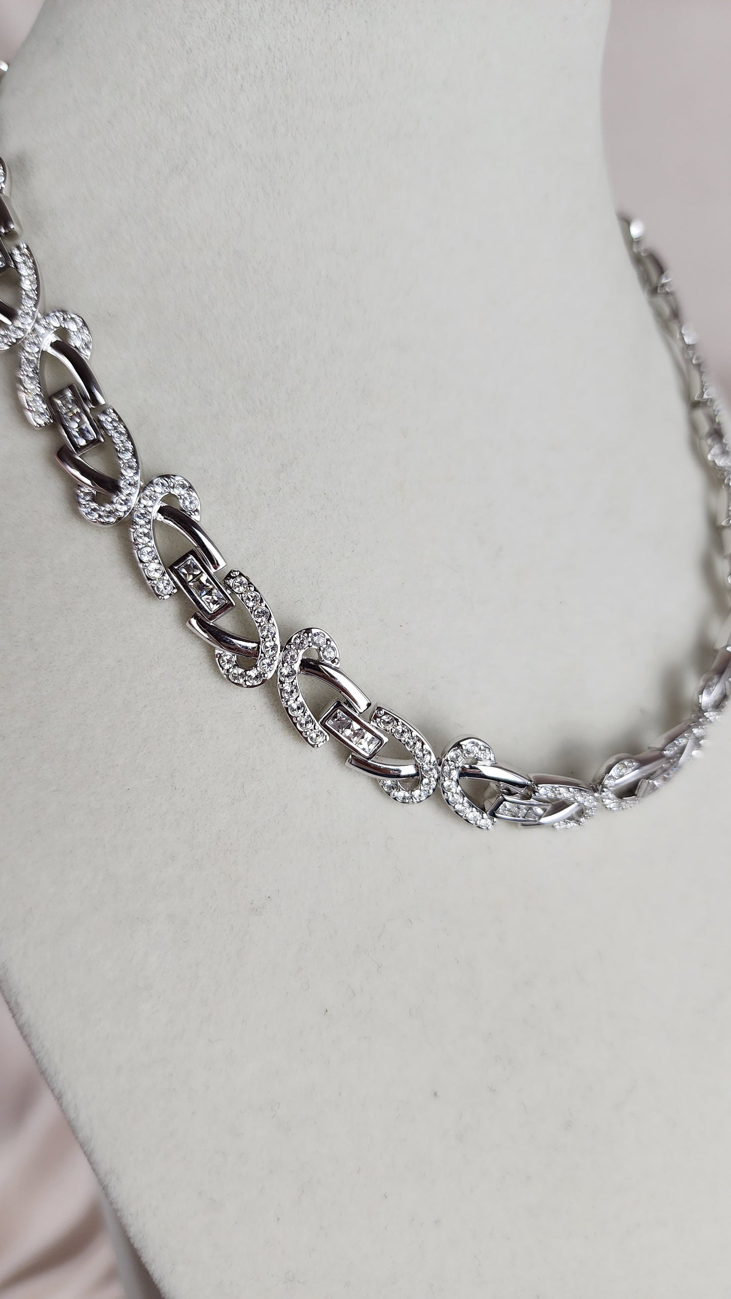 Swarovski Silver Chrystal Necklace - 1502