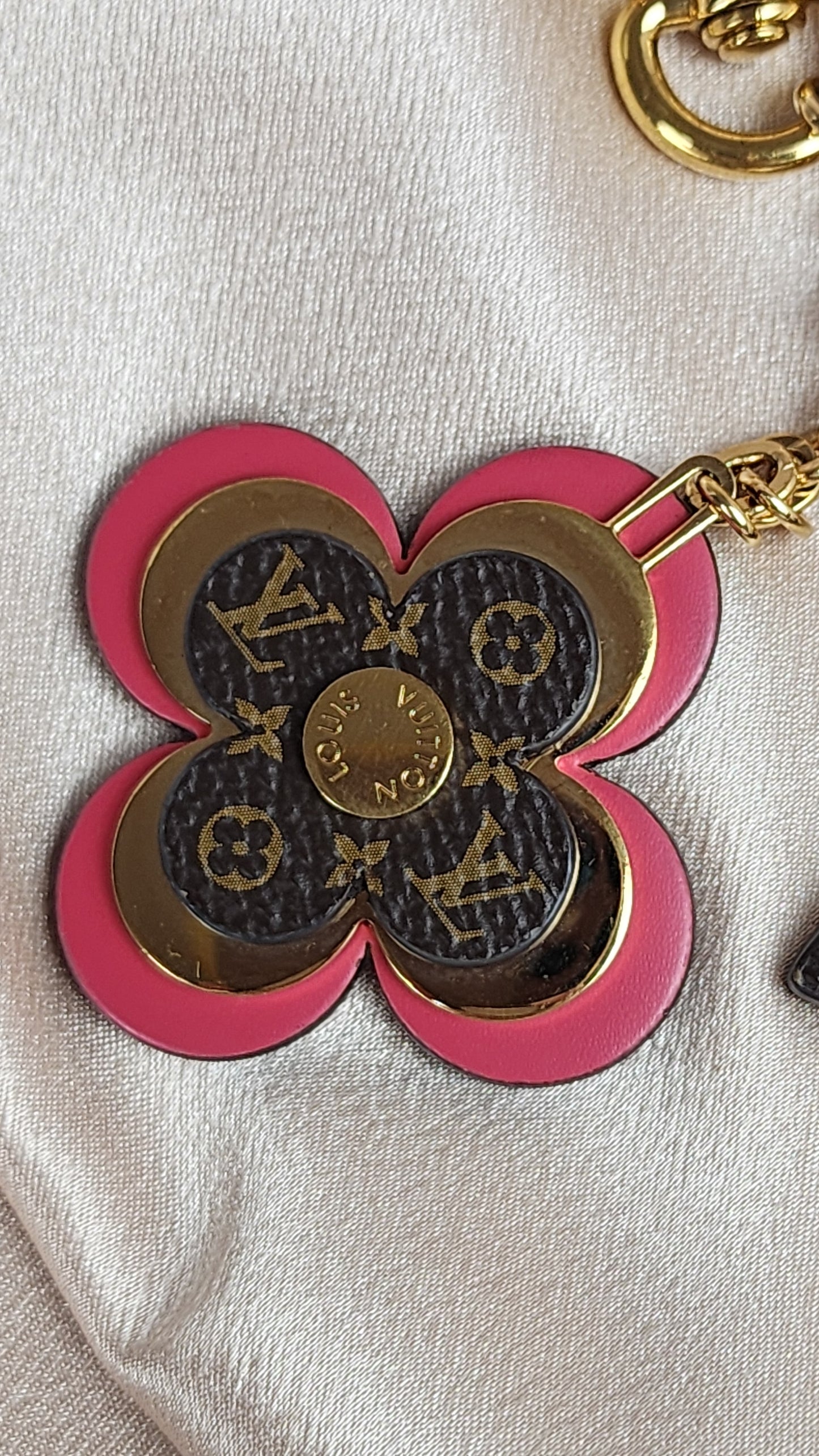 Louis Vuitton Blooming Flowers Bag Charm Key Ring - 1608