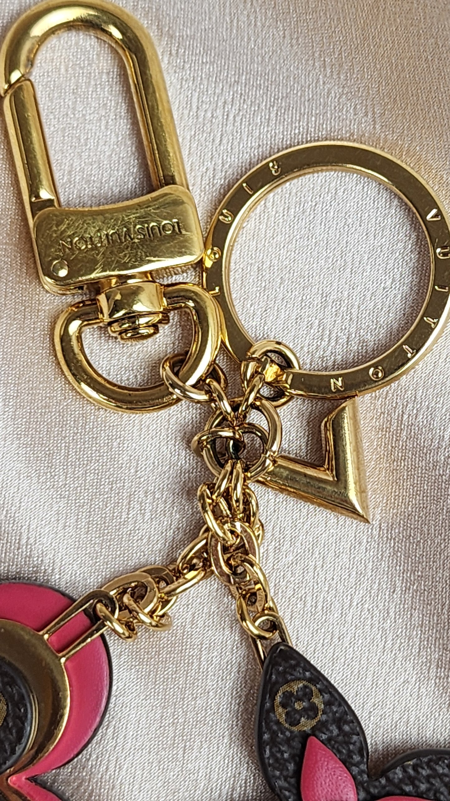 Louis Vuitton Blooming Flowers Bag Charm Key Ring - 1608