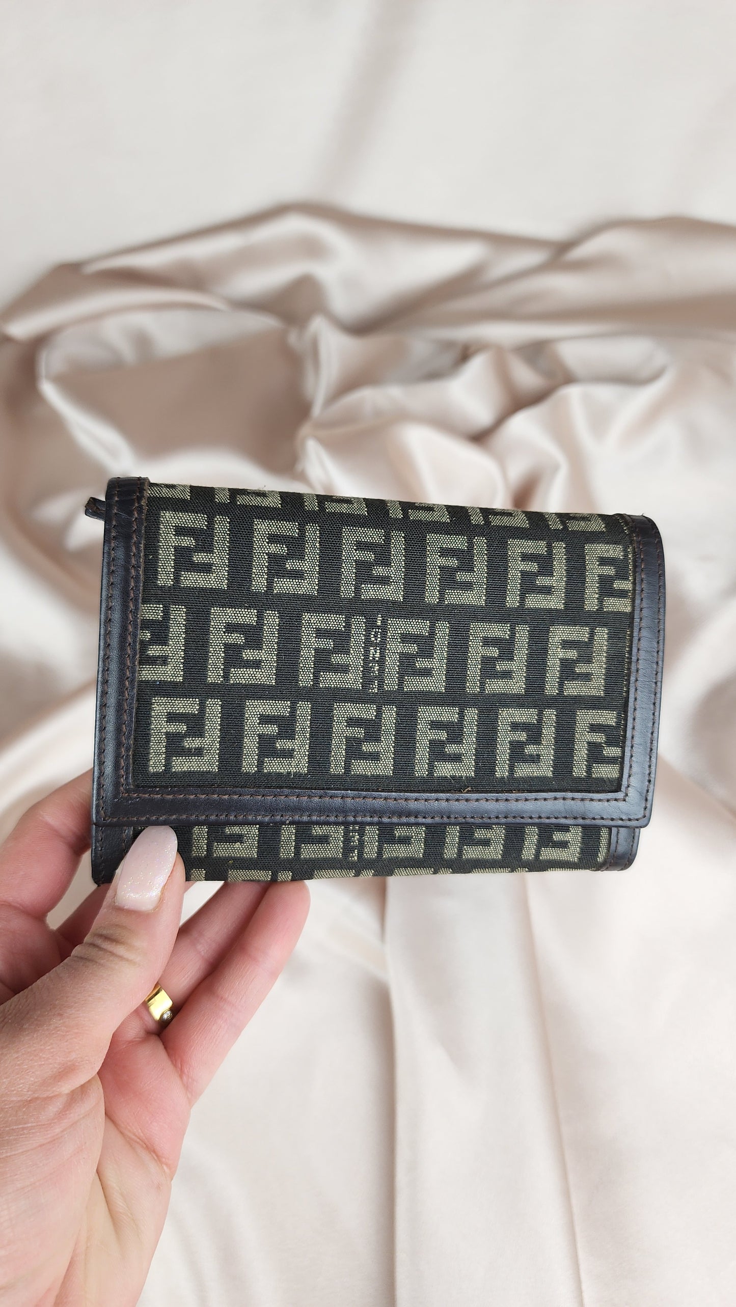 Fendi Zucchino Print Wallet - 0015