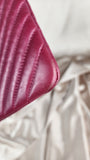 Chanel V Stitch Purple/Pink Clutch - G0516
