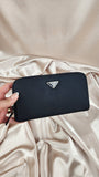 Prada Black Nylon Long Zippy Wallet - 71