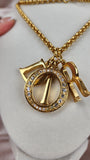 Christian Dior Gold Charm Necklace