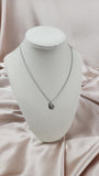 Christian Dior Logo Silver Tone Pendant Necklace - 1833
