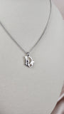 Christian Dior Logo Silver Tone Pendant Necklace - 1833