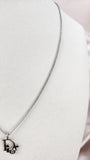 Christian Dior Logo Silver Tone Pendant Necklace - 1833