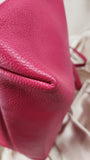 Salvatore Ferragamo Gancini Pink Leather Tote - 1867