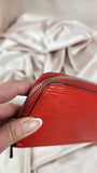 Louis Vuitton Red Epi Leather Long Zippy Wallet with Silver Hardware -12