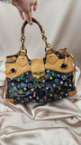 Louis Vuitton Black Murikami Monogram Ursula Tote - 0660