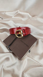 Louis Vuitton Vernis Red Leather Belt size 36/90- 1915