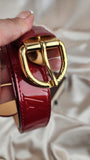 Louis Vuitton Vernis Red Leather Belt size 36/90- 1915