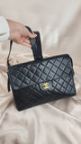 Chanel Matelasse Black Lamb Skin Backpack - 1860