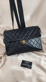 Chanel Matelasse Black Lamb Skin Backpack - 1860