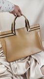 Gucci Beige Leather Sherry Line Hand Bag - 1778