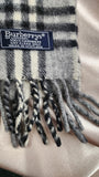 Burberry Vintage Gray Novacheck 100% Cashmere Scarf- 1713