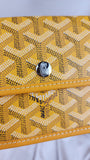 Goyard Herringbone Pouch PVC Leather Yellow - 1949