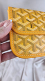 Goyard Herringbone Pouch PVC Leather Yellow - 1949