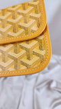 Goyard Herringbone Pouch PVC Leather Yellow - 1949