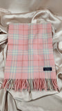 Burberry Pink Novacheck 100% Lambswool Scarf- 1997