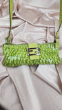 Fendi Green Sequin Baguette Shoulder Bag - 0779