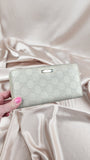 Gucci Cream Leather Long Zippy Wallet - 17