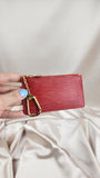 Louis Vuitton Red Epi Leather Cles Coin Purse - 1924