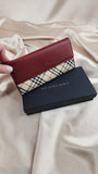 Burberry Red Checked Wallet -2090