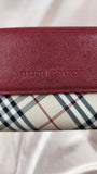 Burberry Red Checked Wallet -2090