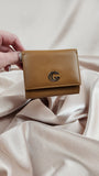 Gucci GG Brown Leather Compact Wallet - 2094